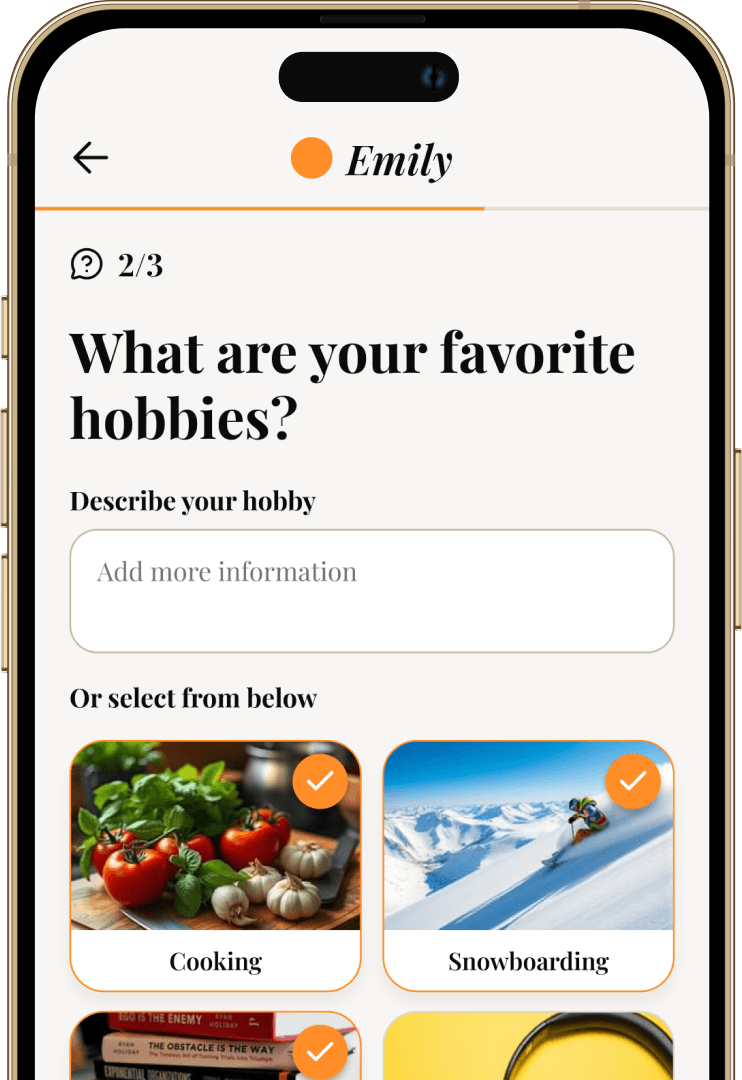 Step 2: Choose what you love
