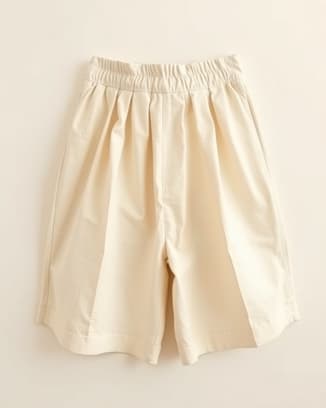 Linen Pleated Shorts
