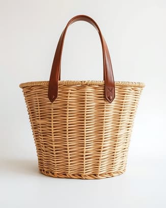 Wicker Basket Tote