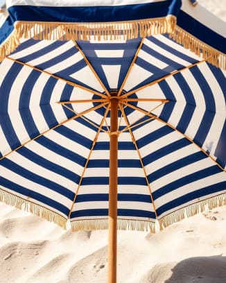 Striped Beach Umbrella